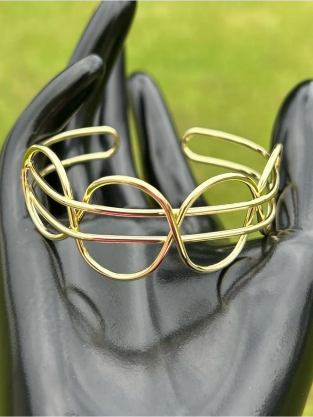 New gold bracelet/ gold cuff